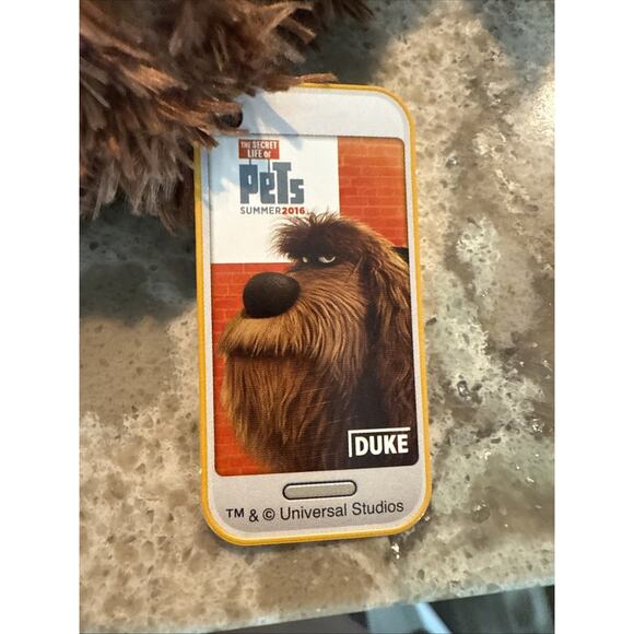 Secret Life Of Pets Set Of 2 Duke And Pops Happy Meal Toys‎ 5” Long - Picture 12 of 16